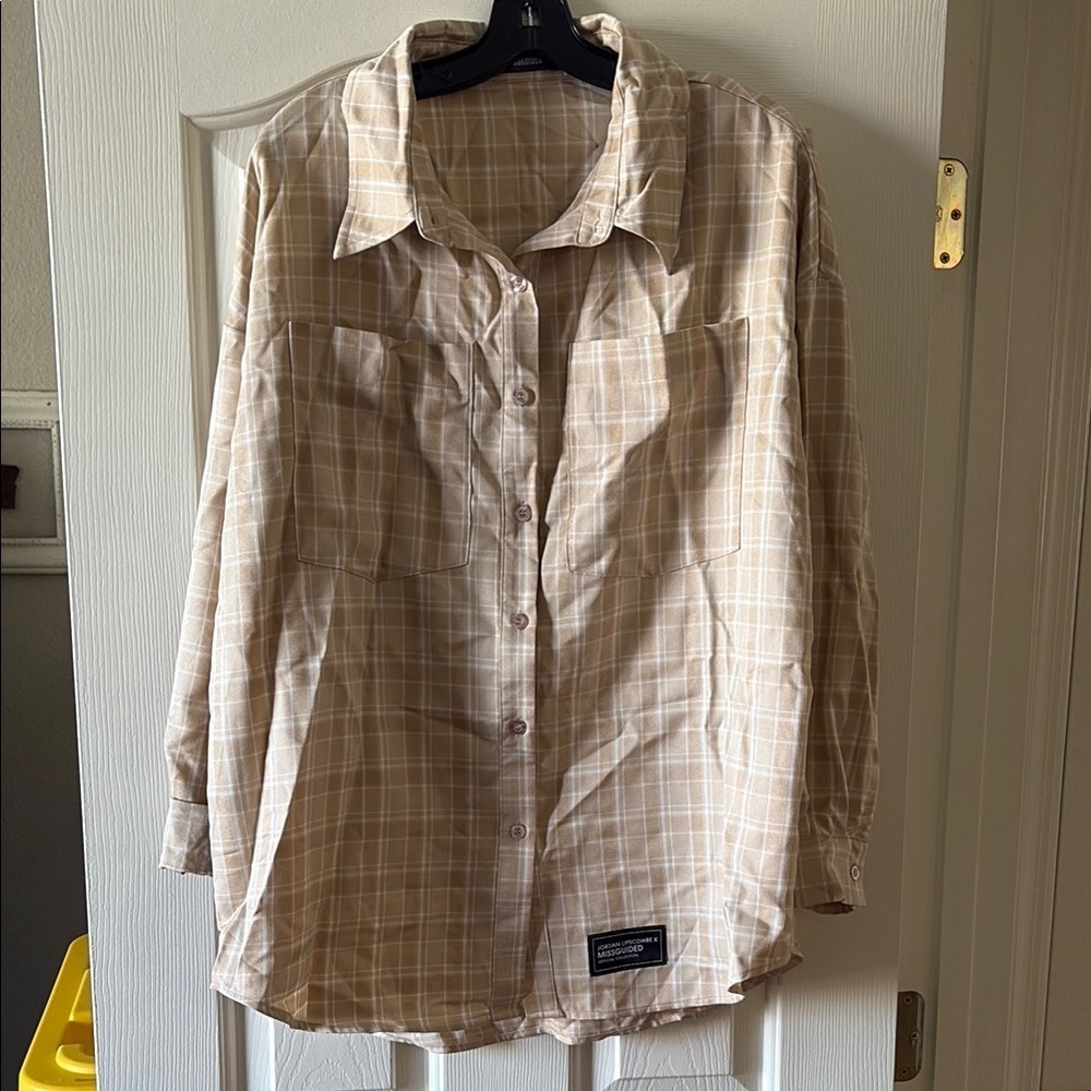 Jordan Lipscombe x Missguided official collection button down shirt size 2
